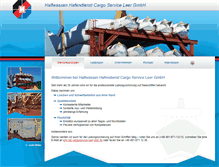 Tablet Screenshot of cargoservice-leer.de
